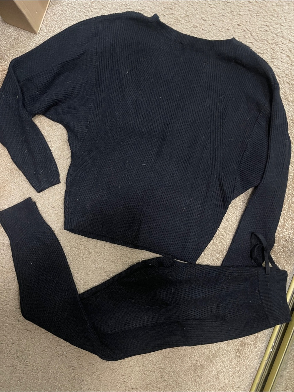 Express Ribbed Knit Sweater Set - Picture 2 of 2